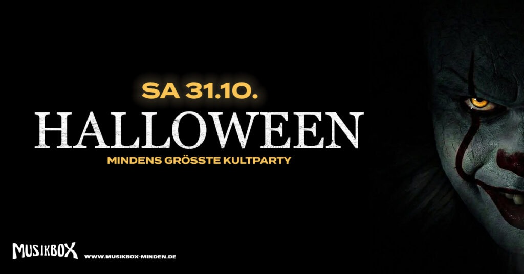 SA 31.10. 🎃 HALLOWEEN 2026 🎃 | MINDENS GRÖßTE KULTPARTY