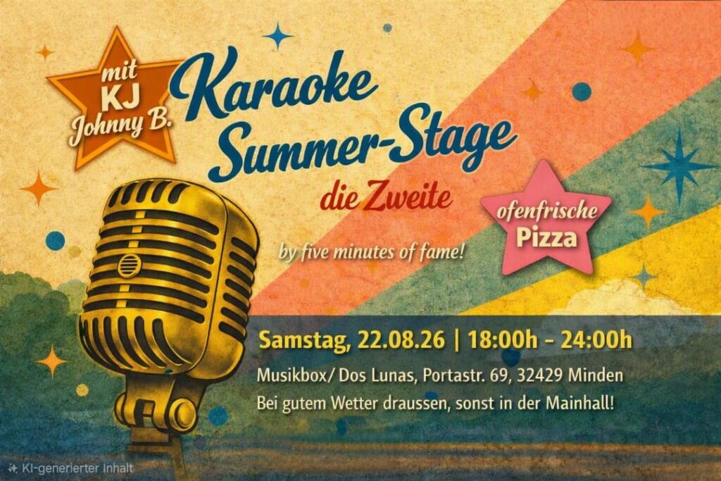 SA 22.08. | Karaoke Sommerbühne